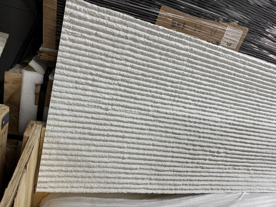 Flexibel natuursteen wandpaneel –  White 3d 280-60 cm