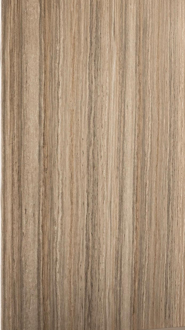 Bamboe Wandpaneel Travertin donker bruin – Naadloos Klik 280-120,5-0,8 cm