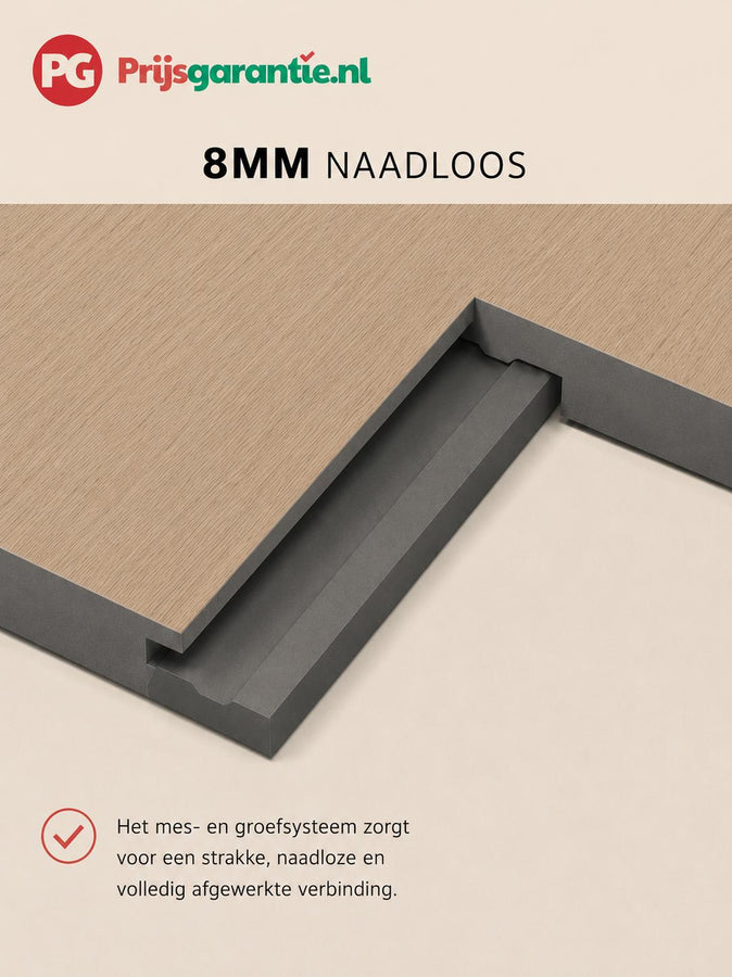 Bamboe Wandpaneel Japandi Eiken Houtlook – Naadloos Klik 280-120,5-0,8 cm