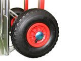 STEEKWAGEN - 200kg Maximale Belasting - Zilver/Rood