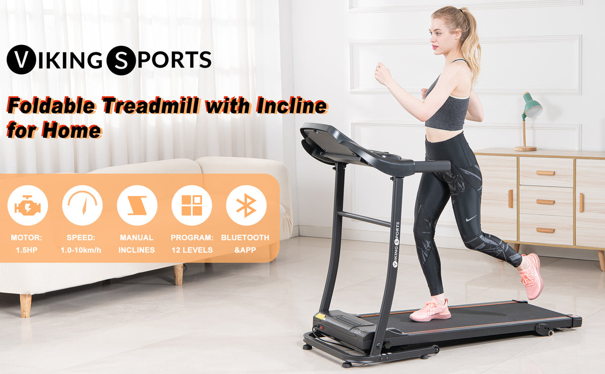 LOOPBAND - 1.5HP Motor - Inklapbaar - Bluetooth - 400x1100mm - Zwart