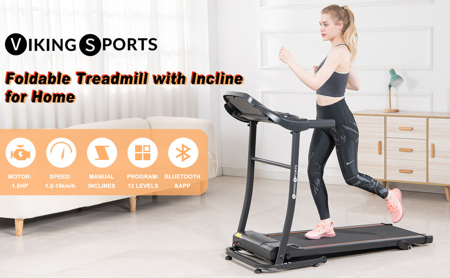 LOOPBAND - 1.5HP Motor - Inklapbaar - Bluetooth - 400x1100mm - Zwart