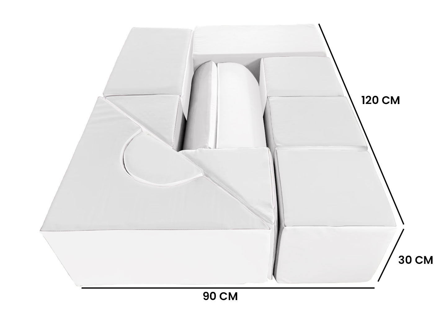 FOAM BLOKKEN - 11 elementen - wit