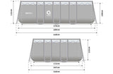Opzetzwembad - zandfilterpomp 3028 L/h - grijs 400x207x122 cm