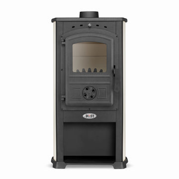 houtkachel - gietijzer - 12kW - zwart