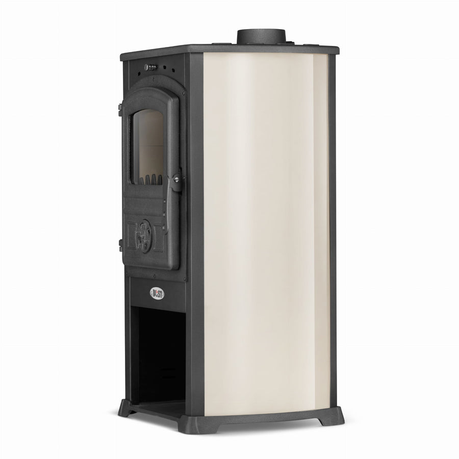 houtkachel - gietijzer - 12kW - zwart