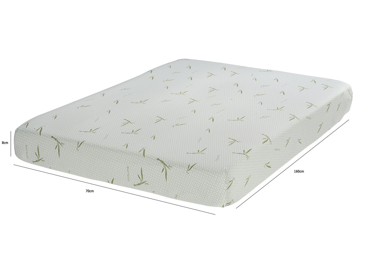 Matras - koudschuim, uitstekende ondersteuning, wasbare hoes - 70x160 cm