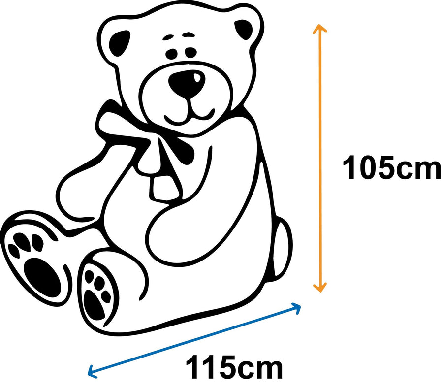 TEDDYBEER - 220cm Anti-Allergie Pluche - Wit