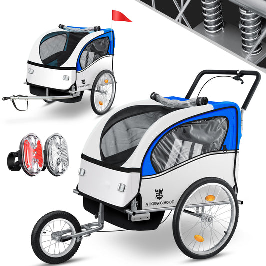 FIETSKAR - multifunctioneel, schokbreker, veiligheidsgordels - blauw