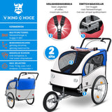 FIETSKAR - multifunctioneel, schokbreker, veiligheidsgordels - blauw