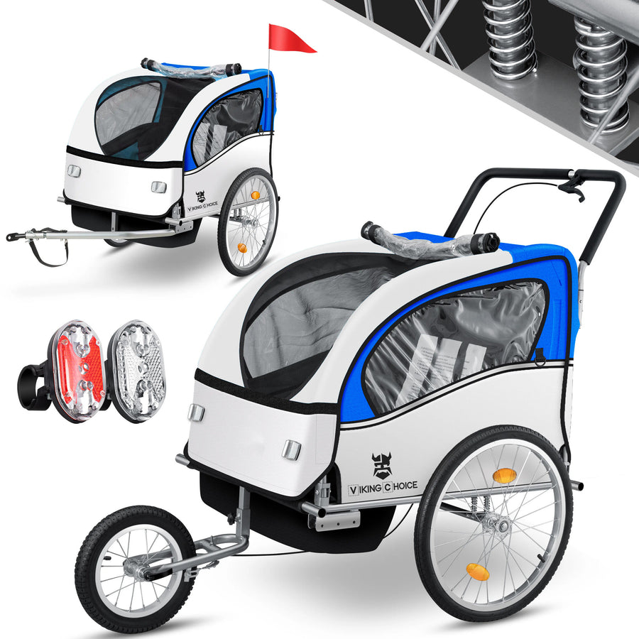 FIETSKAR - multifunctioneel, schokbreker, veiligheidsgordels - blauw