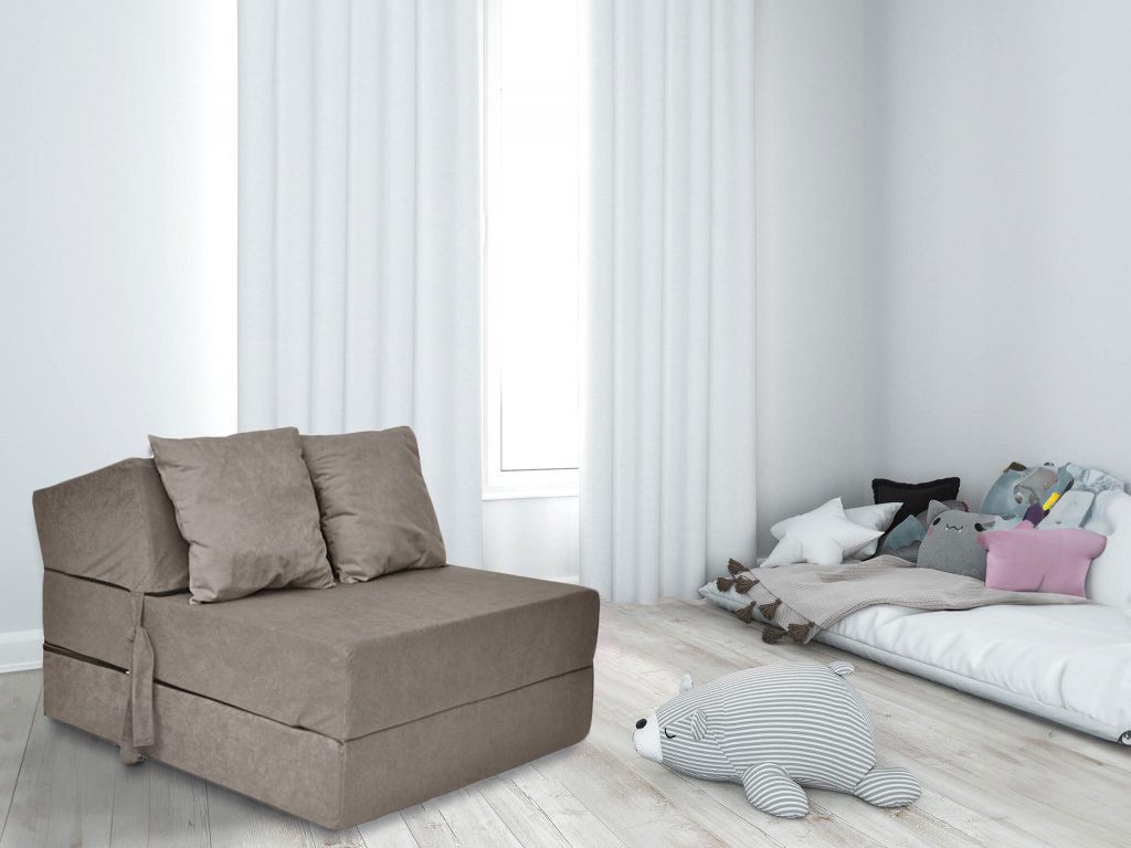 Opvouwbare matras - duurzaam foam - 200x70 cm grijs
