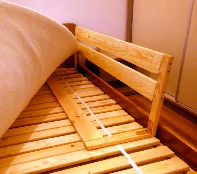 BEDHEKJE - Inklapbaar, massief grenenhout, EU-gecertificeerd - 149x30x40 cm