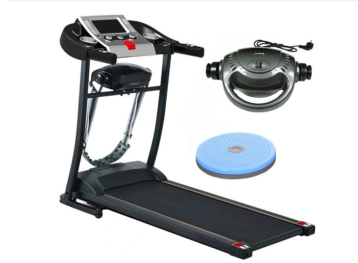 Loopband - 2 pk Motor - 12 km/u - 40 cm Antislip - LCD - Opvouwbaar - Zwart