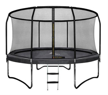 Trampoline - Veiligheidsnet en Ladder - Zwart - 244 cm