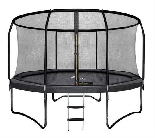 Trampoline - Veiligheidsnet en Ladder - Zwart - 244 cm