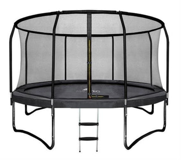 TRAMPOLINE - Veiligheidsnet-Ladder-Max 150kg - Zwart-305cm