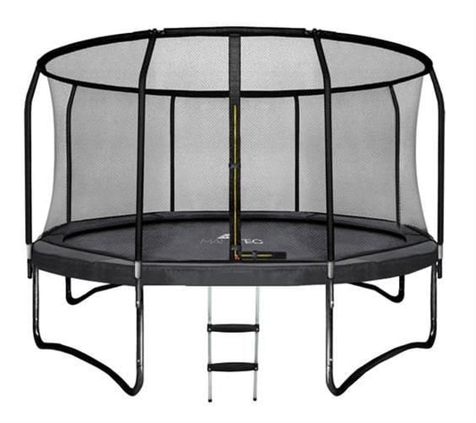 TRAMPOLINE - Veiligheidsnet-Ladder-Max 150kg - Zwart-305cm