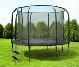 TRAMPOLINE - Veiligheidsnet-Ladder-Max 150kg - Zwart-305cm