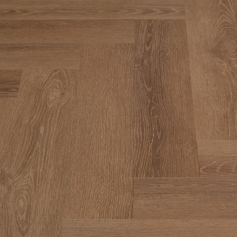 Isabella - visgraat plak - bruin - pvc
