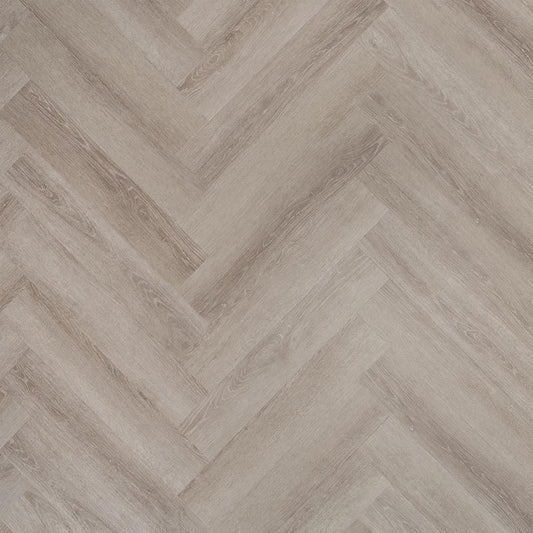 Emily - visgraat – plak grijs eiken - pvc