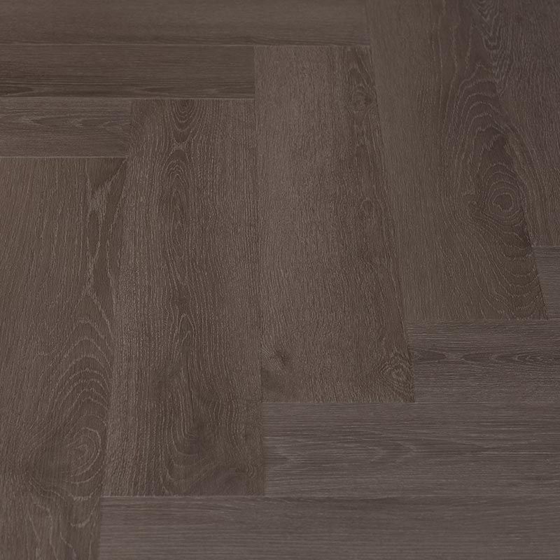 Grace - visgraat plak - zwart eiken - pvc