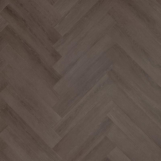 Grace - visgraat plak - zwart eiken - pvc