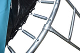 Trampoline - veiligheidsnet & ladder - 244 cm blauw