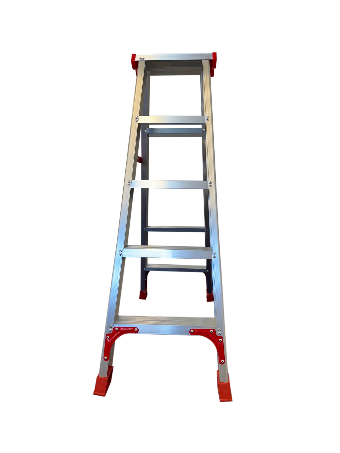 LADDER - aluminium-profiel-constructie - aluminium-rood