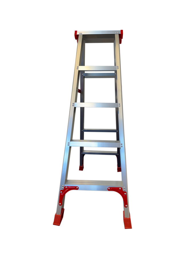 LADDER - aluminium-profiel-constructie - aluminium-rood