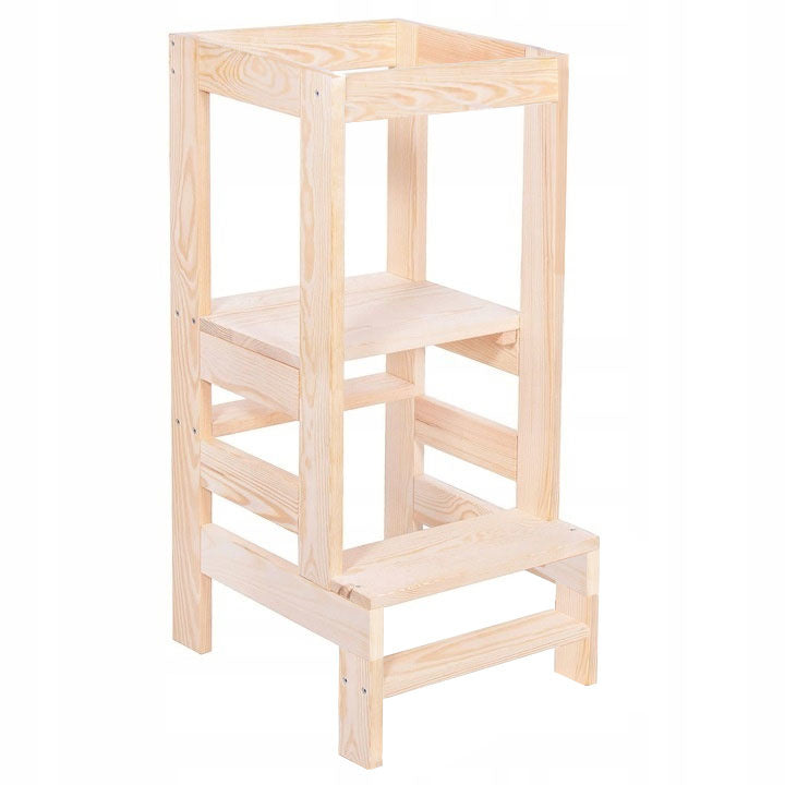 LEERTOR - Verstelbaar Berkenhout - 90cm Hoogte