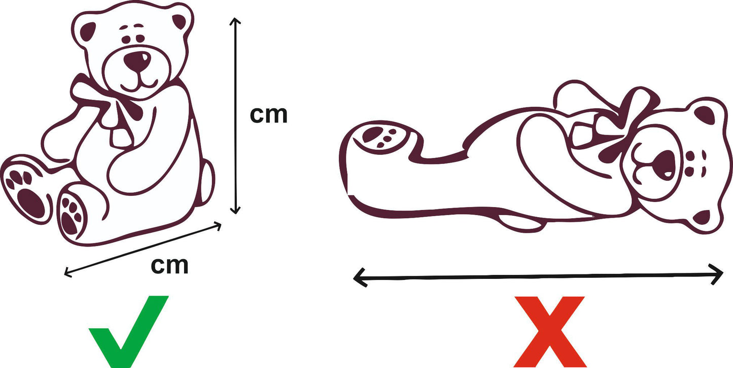 KNUFFELBEER - 160cm - I Love You - Grijs