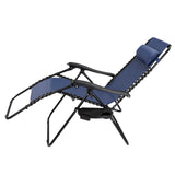 LIGSTOEL TUIN - Textileen Gaas - Blauw - 175x67x108 cm