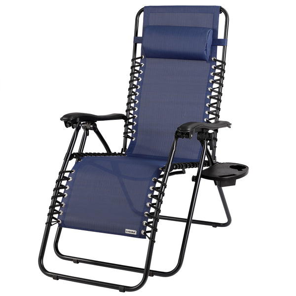 LIGSTOEL TUIN - Textileen Gaas - Blauw - 175x67x108 cm