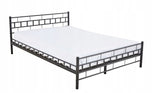 BEDFRAME - Metalen Inclusief Lattenbodem - Zwart 180x200cm