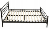 BEDFRAME - Metalen Inclusief Lattenbodem - Zwart 180x200cm