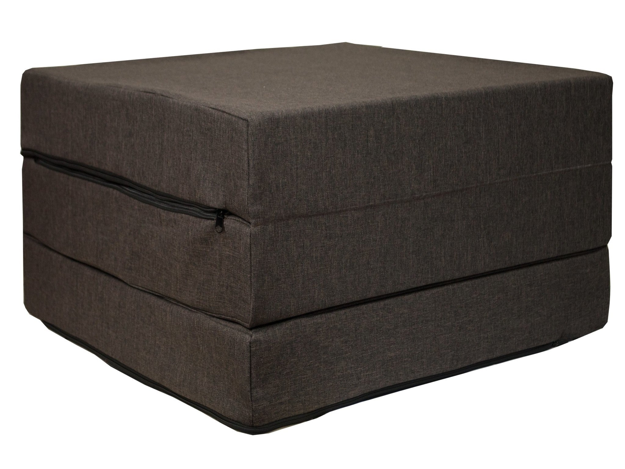 Logeermatras - opvouwbaar, comfortabel, wasbare hoes - 195x65x10 cm blauw