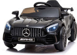 KINDERAUTO - Mercedes GTR AMG - 12V Accu - LED-verlichting - Zwart