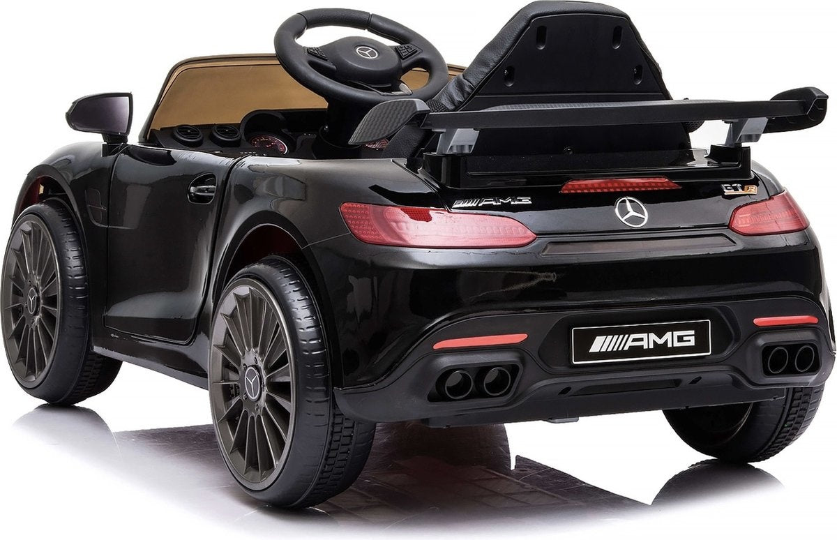 KINDERAUTO - Mercedes GTR AMG - 12V Accu - LED-verlichting - Zwart