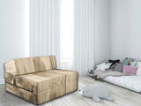 matras - opvouwbaar met wasbare hoes - houtmotief/200x90x15 cm