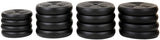 Halter- en Dumbbellset - 40kg Composiet - Zwart/Rood