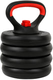 Halter- en Dumbbellset - 40kg Composiet - Zwart/Rood