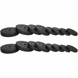 Halterset - verstelbare dumbbells 40 kg - zwart-rood