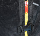Trampoline - veiligheidsnet & ladder - 244 cm blauw
