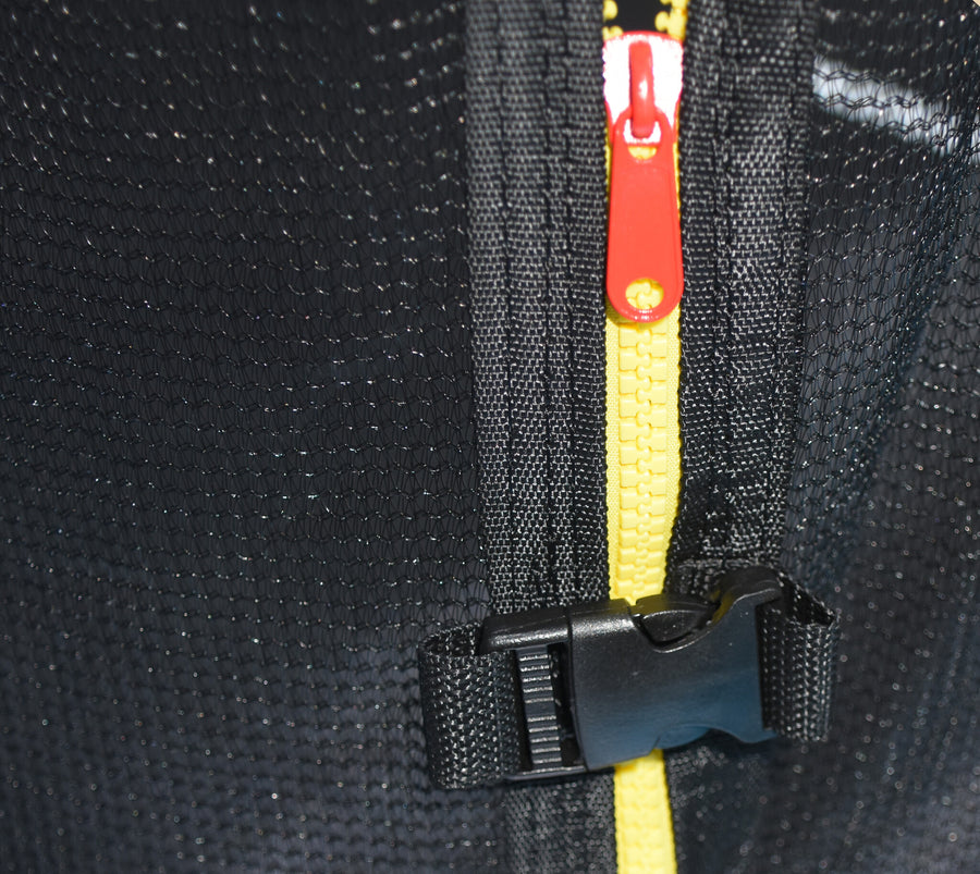 Trampoline - veiligheidsnet & ladder - 244 cm blauw