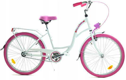 Meisjesfiets - stalen frame 13 inch - 24 inch