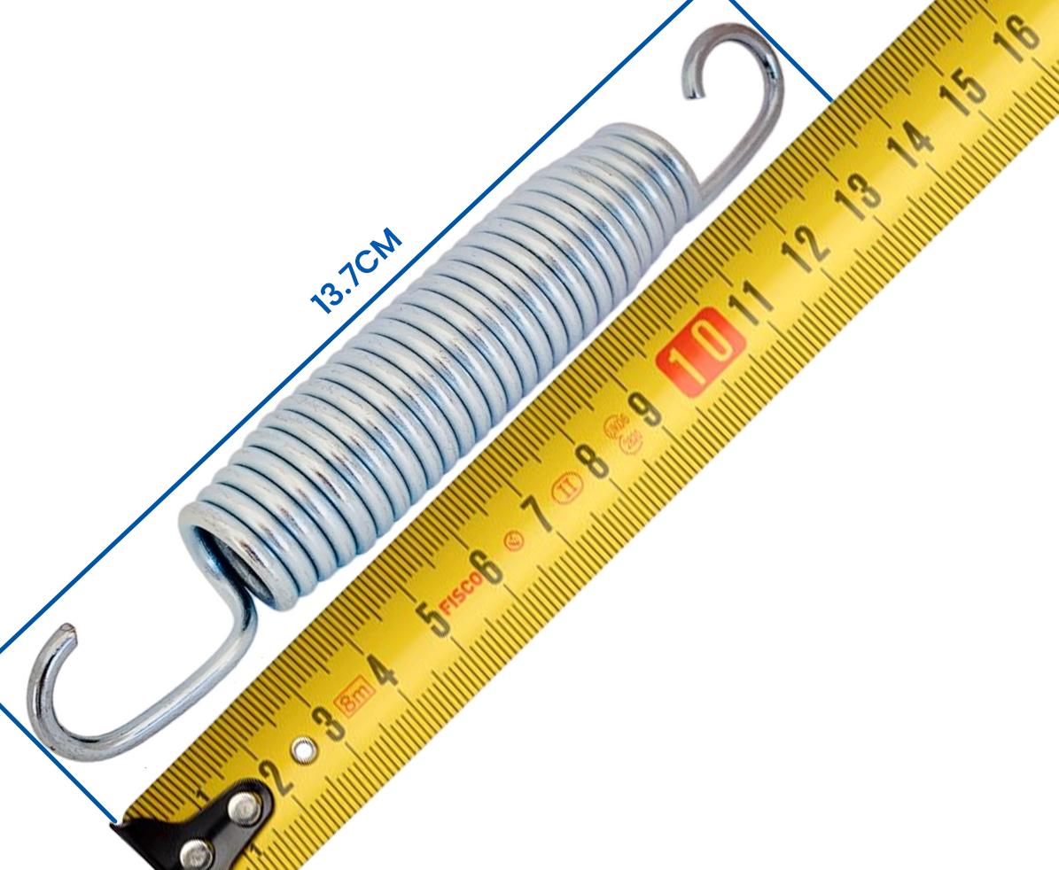 trampoline veren set - 48 stuks rvs gegalvaniseerd - 13,7 cm zilvermetaal