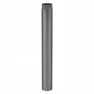 Kachelpijp - 120mm Diameter - 100cm Lengte - Zwart