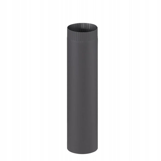 KACHELPIJP - Hittebestendig Staal 2mm - Zwart 120mm 50cm