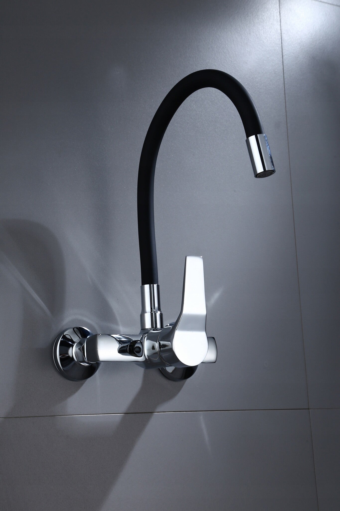 WASTAFELKRAAN - Solide Messing - Chroom - 52cm Hoogte